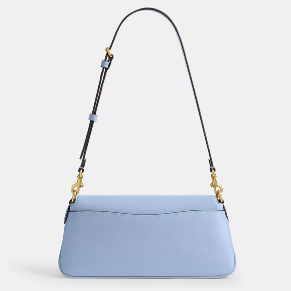 NWT! Coach Jet Shoulder Bag In Brass/Bluebell - Picture 3 of 8